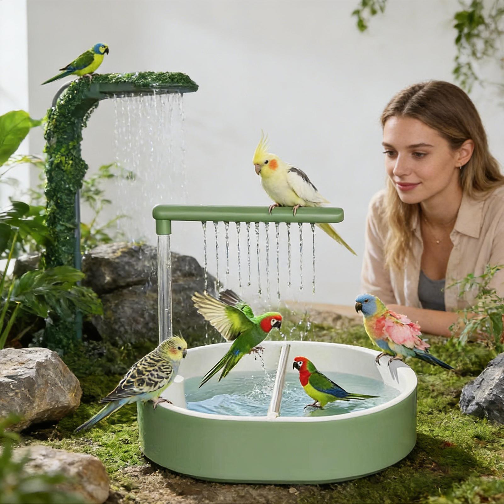 Pet Parrot USB Powered Bathtub - Bird Cage Parrot recension och pris