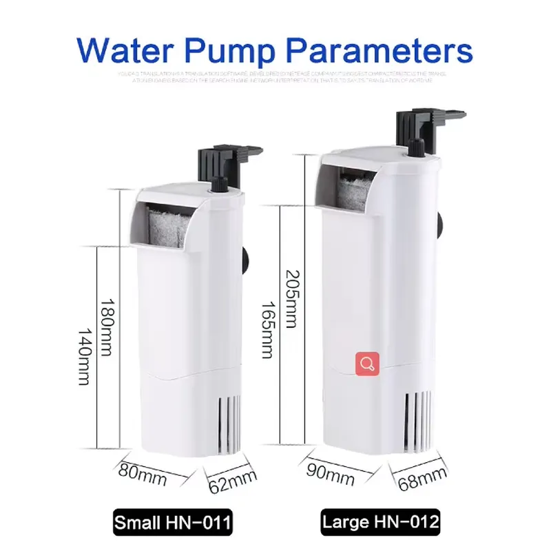 3-in-1 Rectangle Plastic Water - Fish Tank Filter Pump recension och pris